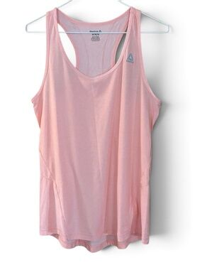 Reebok Peach Athletic Yoga Workout Muscle Extra Long Tee Tank Top
